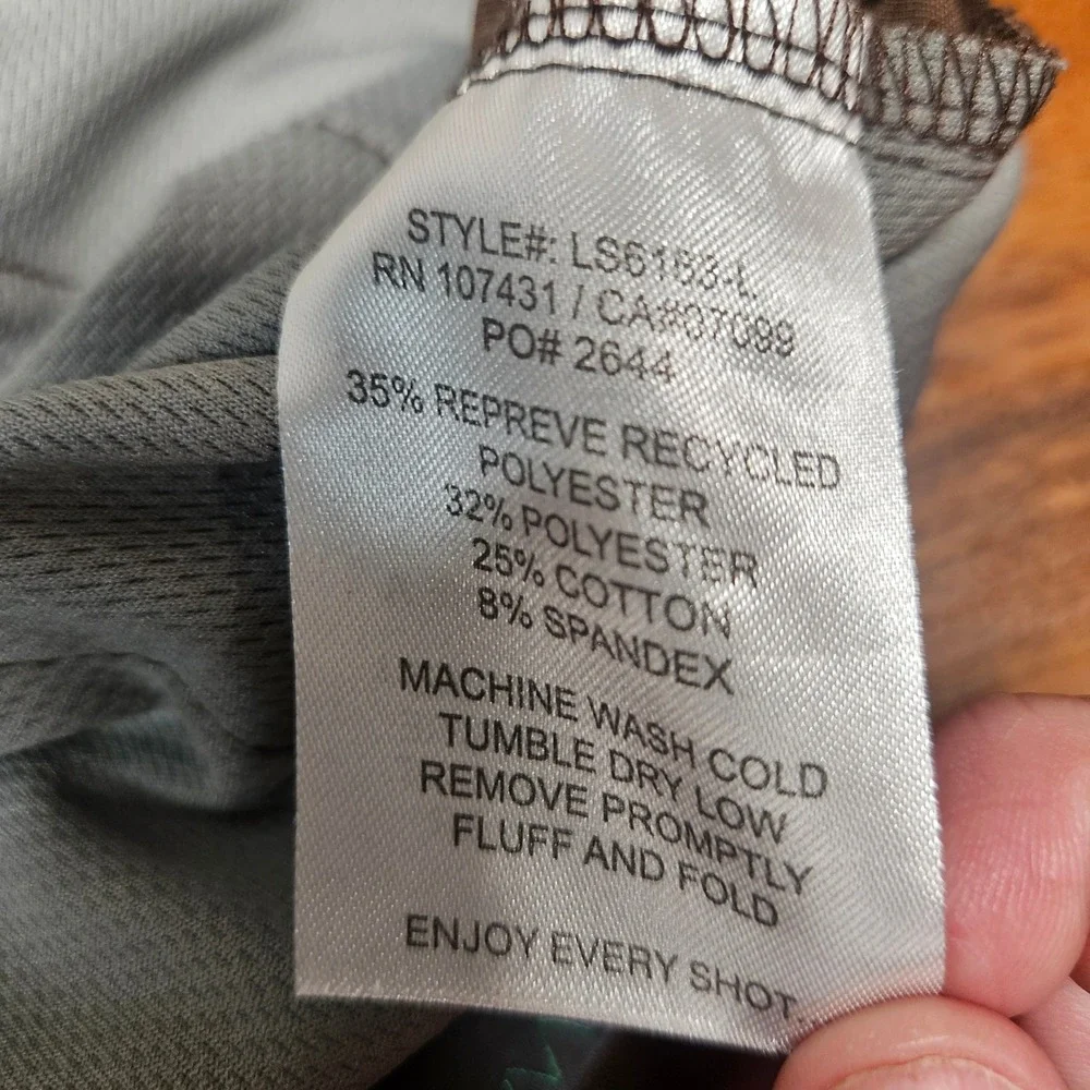 Lot of 2 Linksoul Boardwalker Golf Pants Mens 36L Brown Grey LS6153-L Stretch